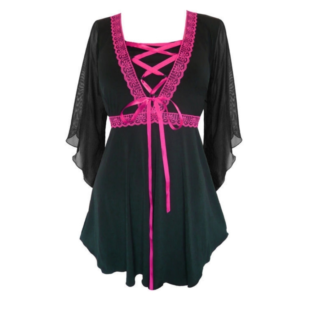 22 24 Dare to Wear Fuchsia Bewitched Top 5X